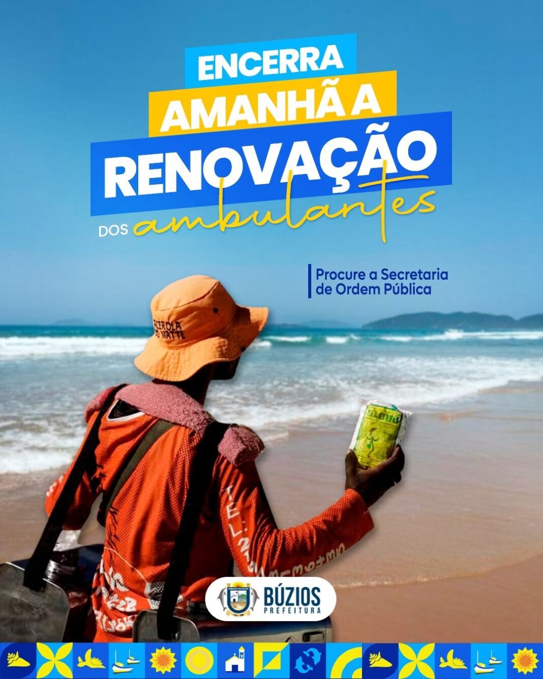 Termina nesta sexta-feira o prazo para renovação dos cadastros dos ambulantes de Búzios