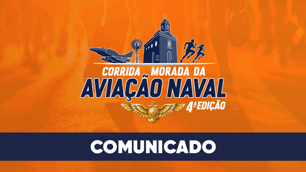 COMUNICADO - Corrida Morada da Aviação Naval reabre inscrições para prova kids nesta segunda-feira (18/08)