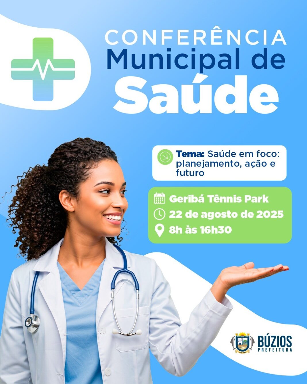 Conferência Municipal de Saúde de Búzios será realizada em 22 de agosto em Geribá