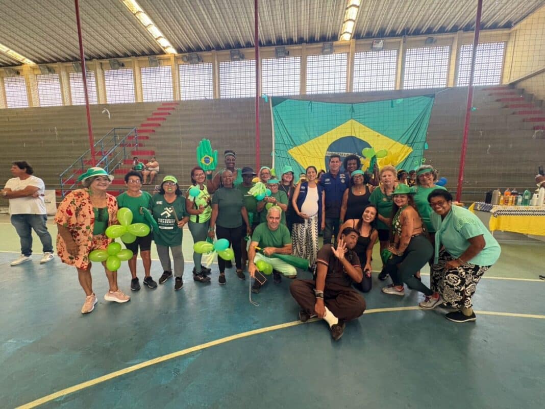 Gincana da Melhor Idade encerra com a equipe verde campeã em Tamoios