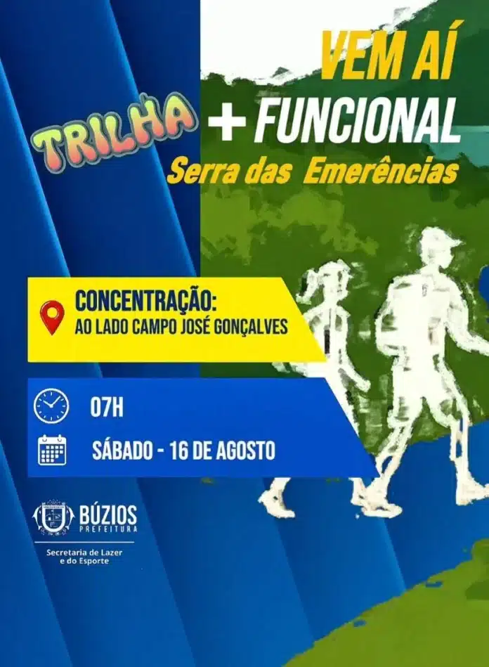 Prefeitura de Búzios promove trilha e aulão funcional neste sábado