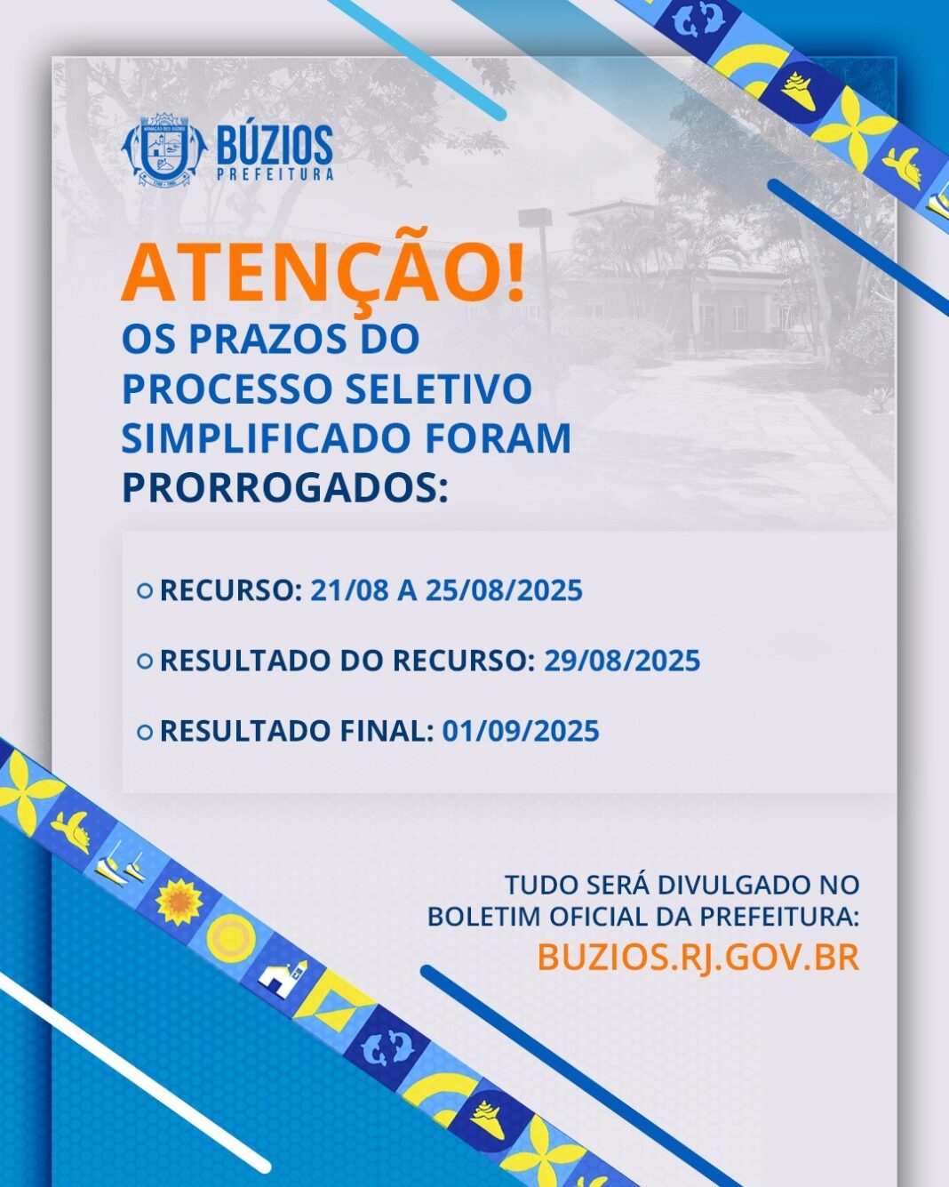 Prefeitura de Búzios prorroga prazos do processo seletivo para cadastro reserva da Secretaria do Ambiente