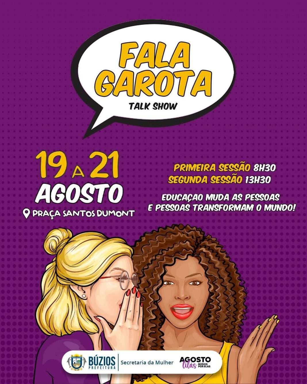Prefeitura de Búzios realiza o talk show “Fala Garota” para alunos da rede municipal
