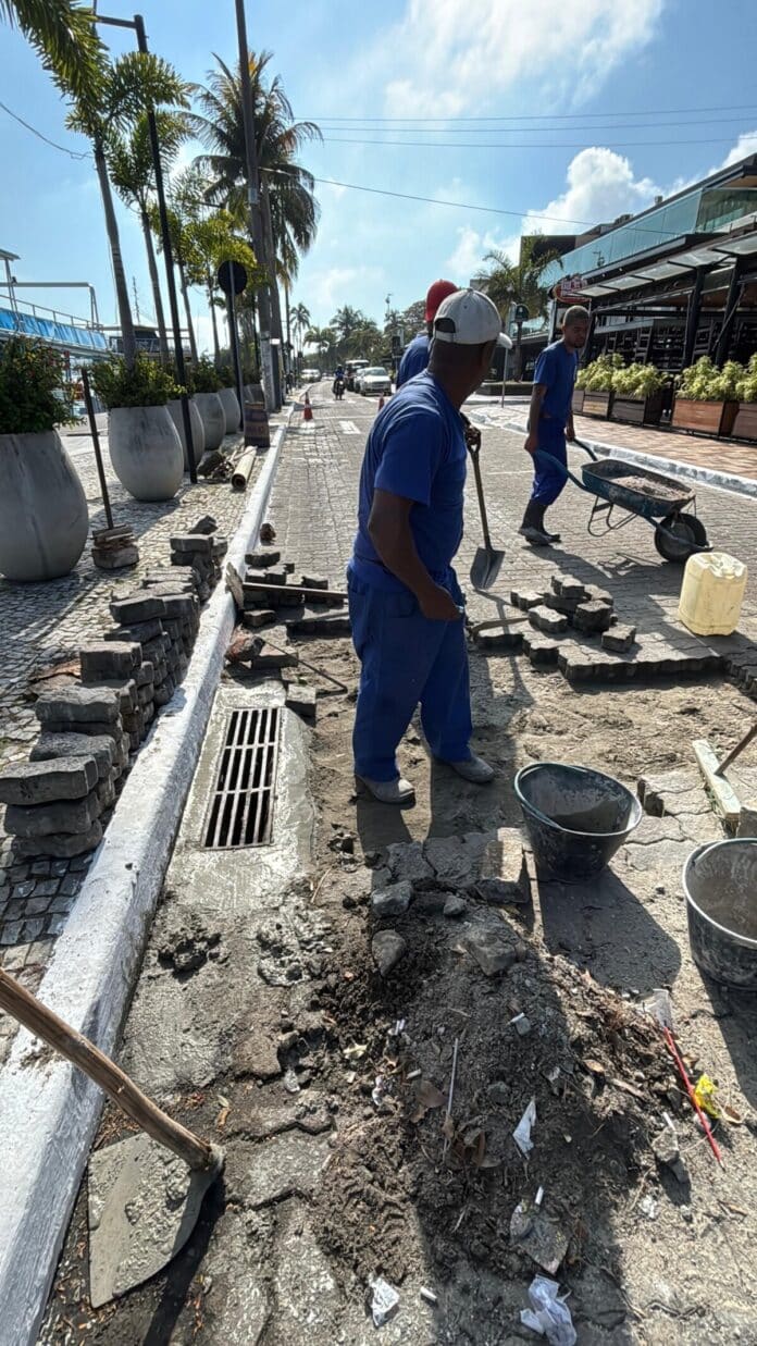 Prefeitura de Cabo Frio realiza obras de revitalização no Boulevard Canal