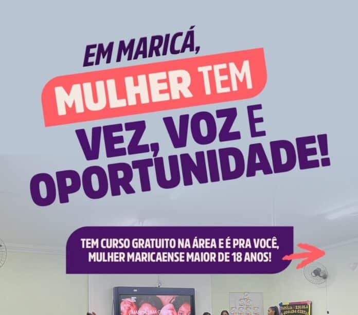 Prefeitura de Maricá abre inscrições para cursos gratuitos de Informática Básica e Educação Financeira voltados para mulheres