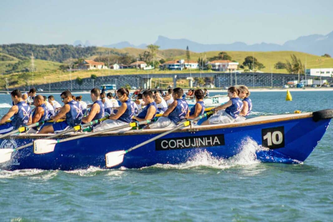 Regata Remo em Escaler em São Pedro da Aldeia celebra aniversário da Aviação Naval