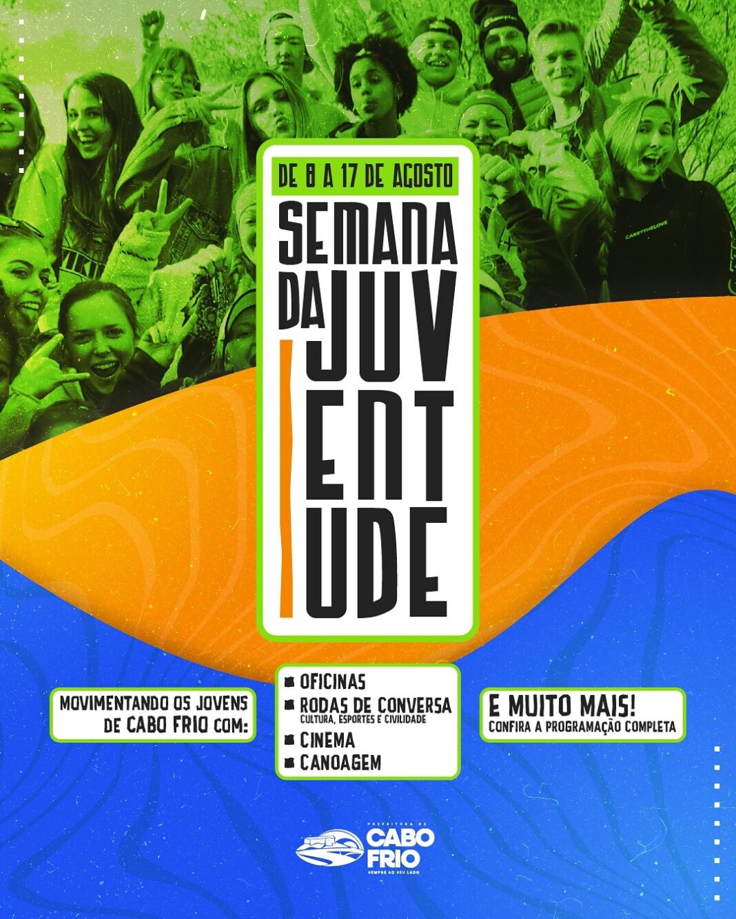 Semana da Juventude vai movimentar Cabo Frio com programação para jovens