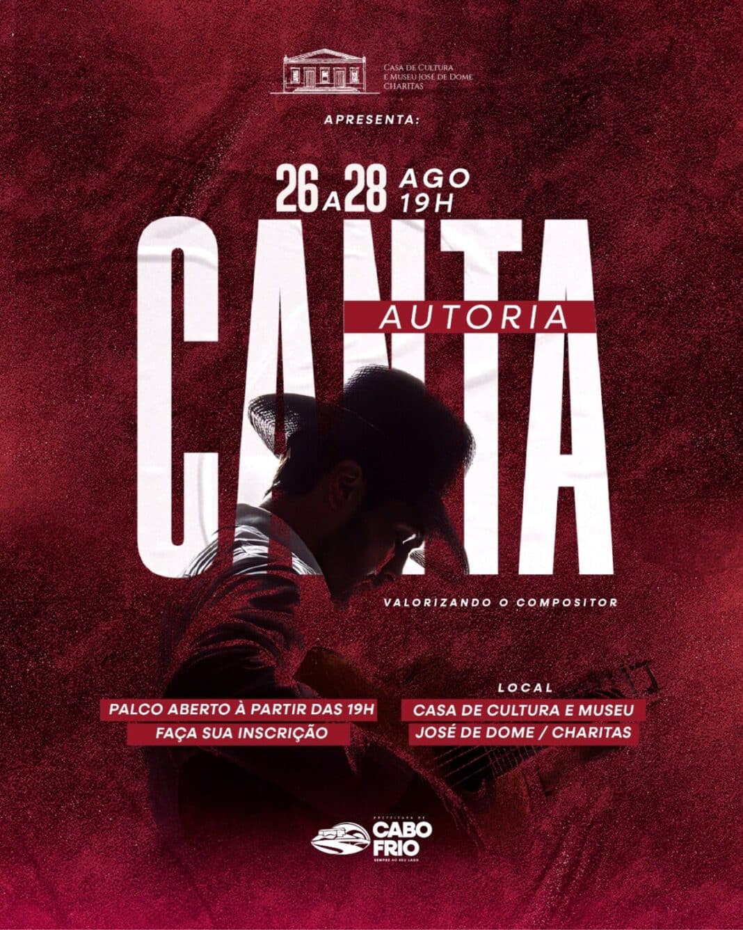 ‘Canta Autoria’ agita o Charitas com três dias de música e valorização do compositor local