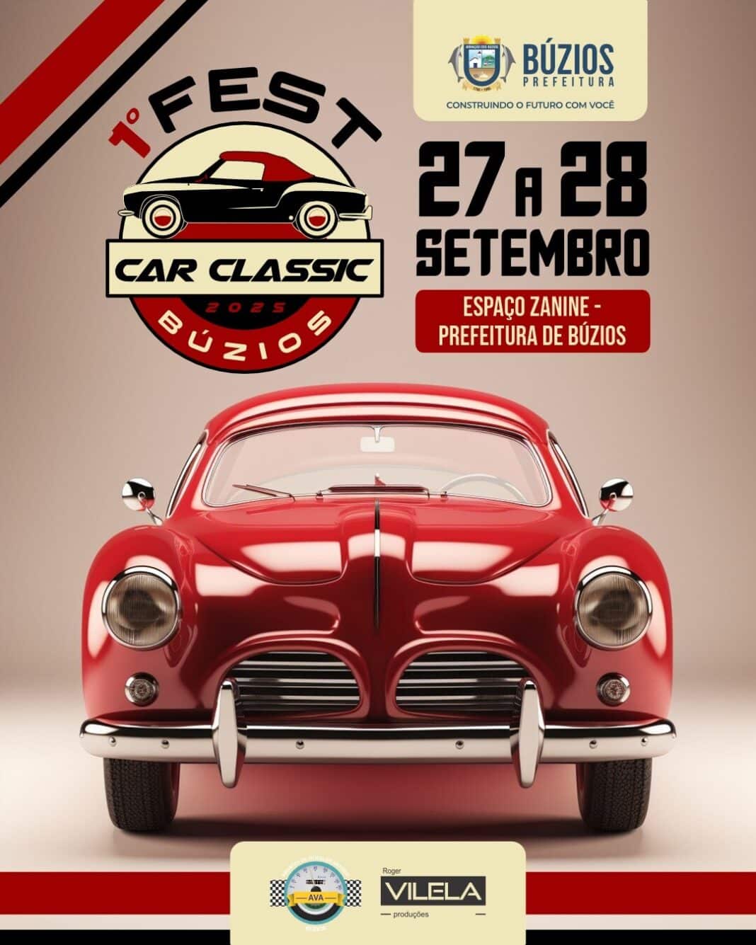 1º Fest Car Classic Búzios acontece nos dias 27 e 28 de setembro no Espaço Zanine