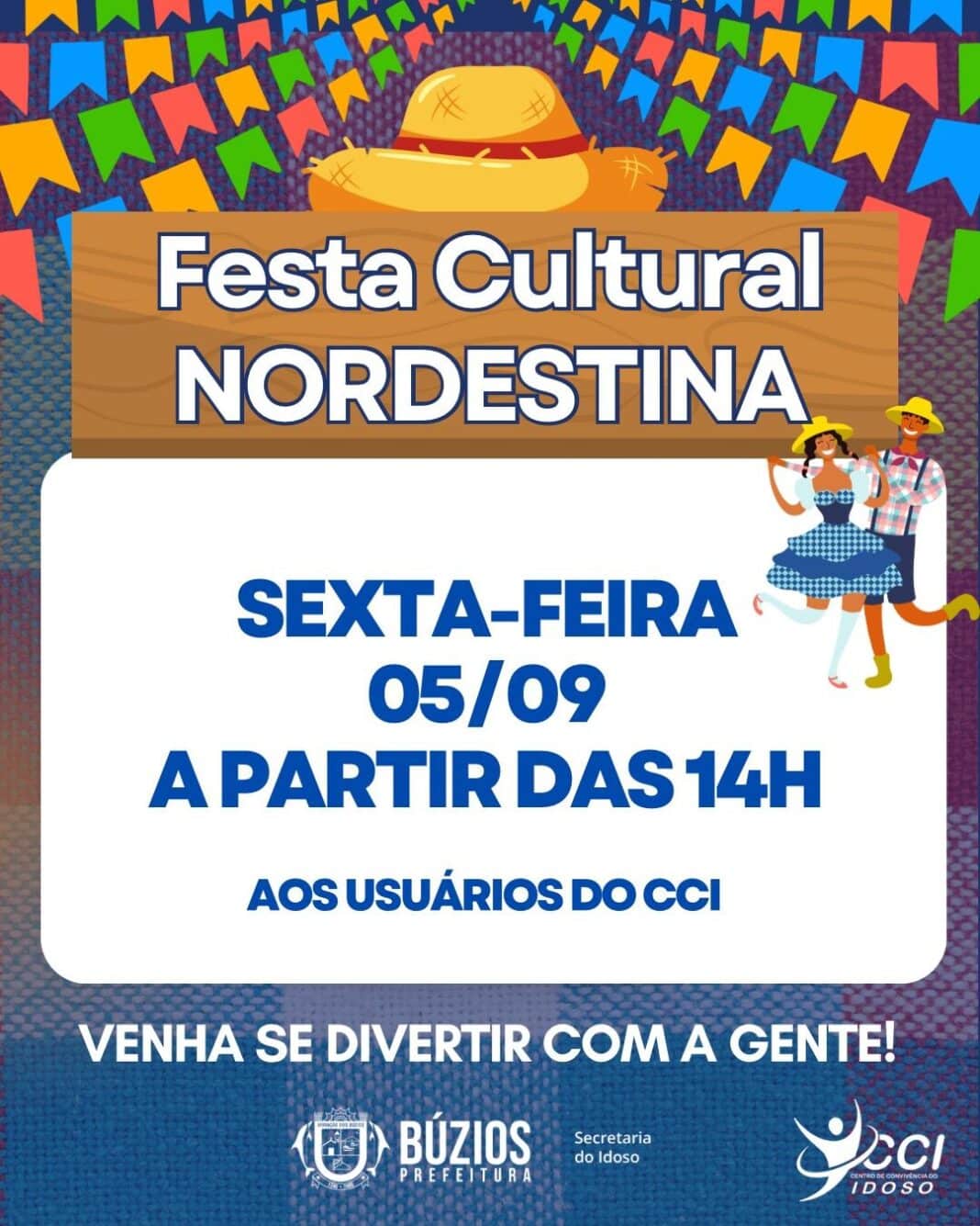 Secretaria do Idoso promove Festa Nordestina para usuários do Centro de Convivência dos Idosos de Búzios nesta sexta-feira