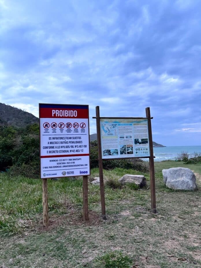 Búzios inicia sinalização e ordenamento na Praia de José Gonçalves para atender requisitos do Programa Bandeira Azul