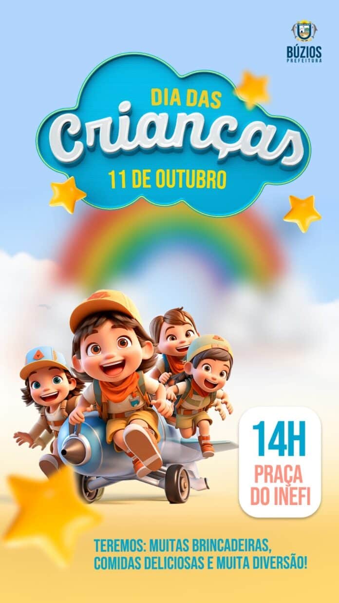 Prefeitura de Búzios promove Festa das Crianças na Praça da Tia Uia, na Rasa