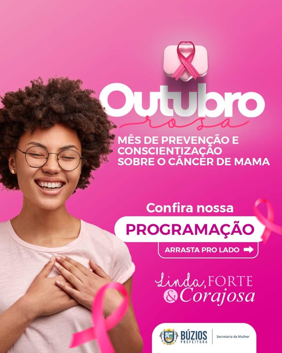Secretaria da Mulher de Búzios promove ações de saúde e bem-estar no Outubro Rosa
