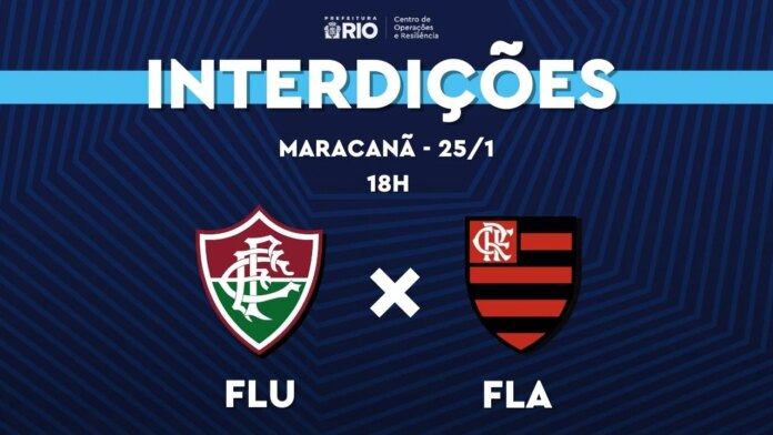 Carioca 2026: Maracanã terá interdições neste domingo (25/1) para o jogo Fluminense x Flamengo