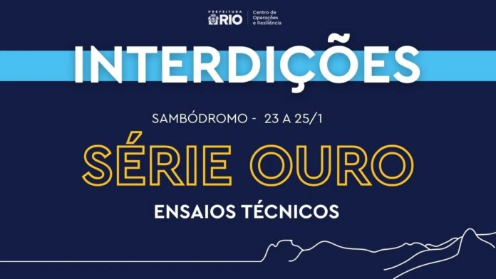 Carnaval 2026: ensaios técnicos da Série Ouro têm esquema de trânsito neste fim de semana (23, 24 e 25/1)