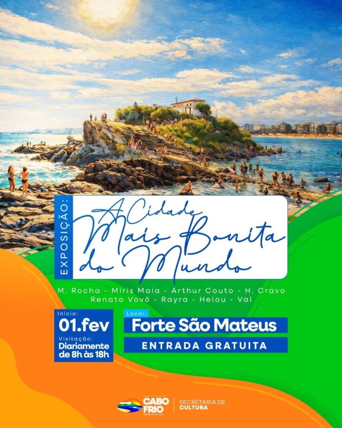 Exposição “A Cidade Mais Bonita do Mundo” recebe novos artistas neste domingo (1º)
