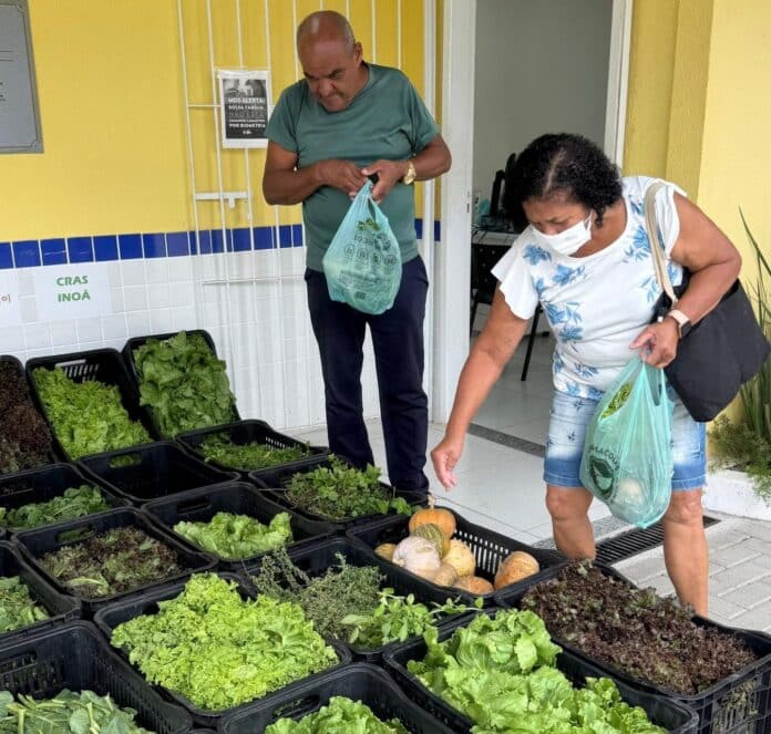 Maricá distribui hortaliças e legumes produzidos em praças agroecológicas do município