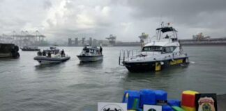 Marinha do Brasil localiza 148 kg de cocaína no casco de navio no Porto de Santos, operação com PF barra envio à Holanda e reforça vigilância Marinha do Brasil localiza 148 kg de cocaína no casco de navio no Porto de Santos, operação com PF barra envio à Holanda e reforça vigilância