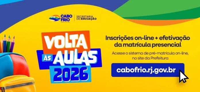 Prefeitura de Cabo Frio abre período de pré-matrícula para vagas na rede municipal de ensino