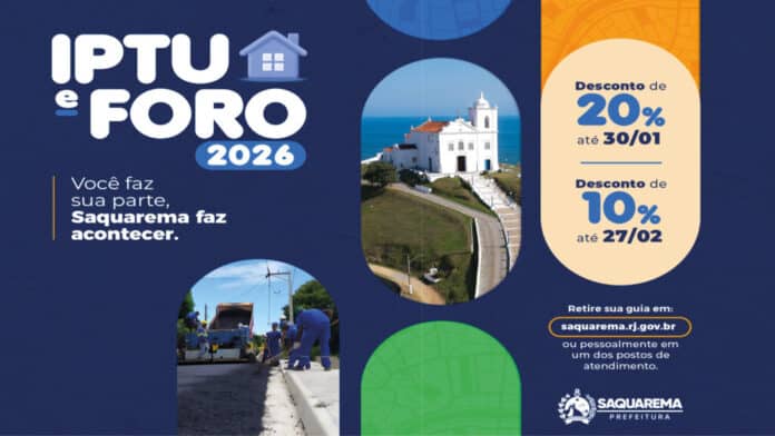Prefeitura disponibiliza guias para pagamento do IPTU e FORO 2026