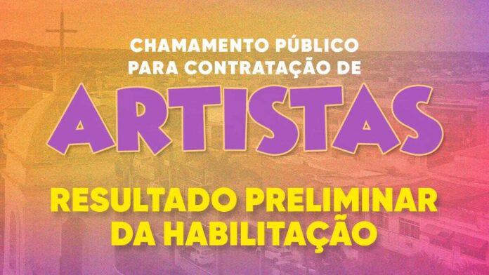 Secretaria de Cultura divulga lista preliminar de habilitação do Edital de Artistas