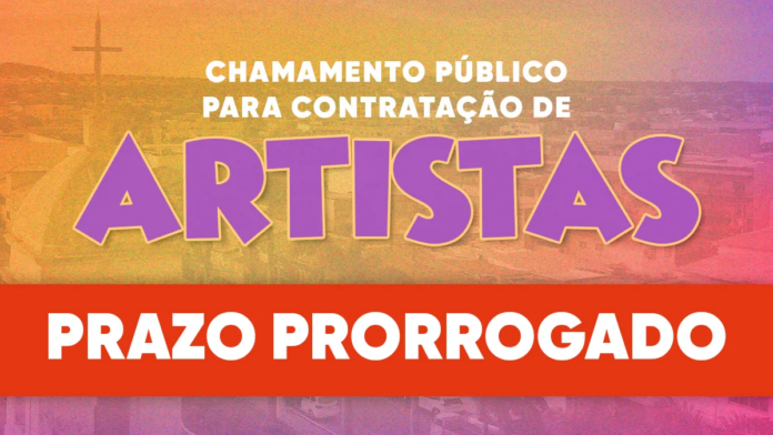 Secretaria de Cultura prorroga prazo para envio de documentação do Edital de Chamamento de Artistas