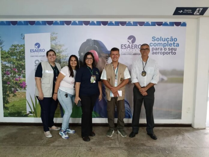 Secretaria de Saúde realiza trabalho de prevenção às arboviroses no Aeroporto Internacional de Cabo Frio