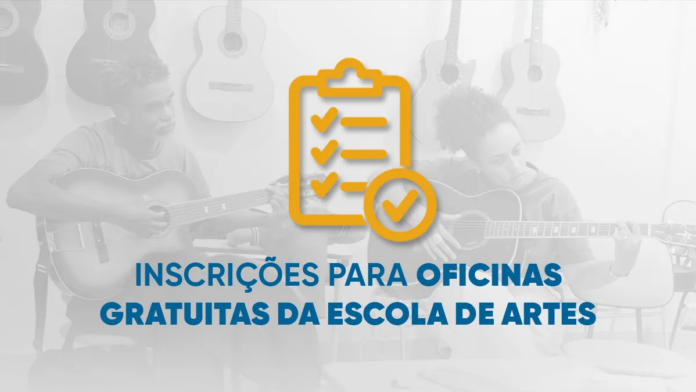 Escola de Artes abre inscrições para oficinas gratuitas no dia 02 de março
