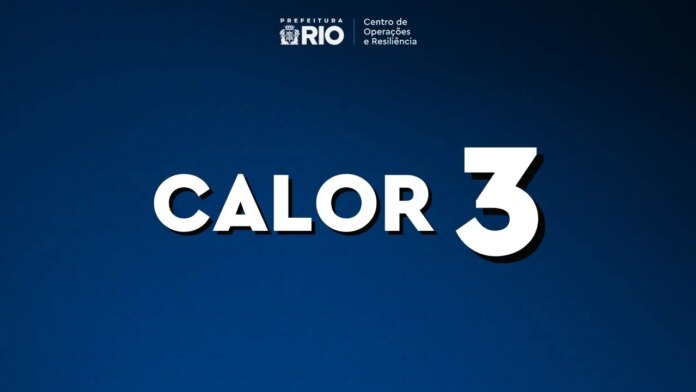 Município do Rio de Janeiro entrou em CALOR 3 às 11h, desta terça-feira, dia 3 de fevereiro de 2026