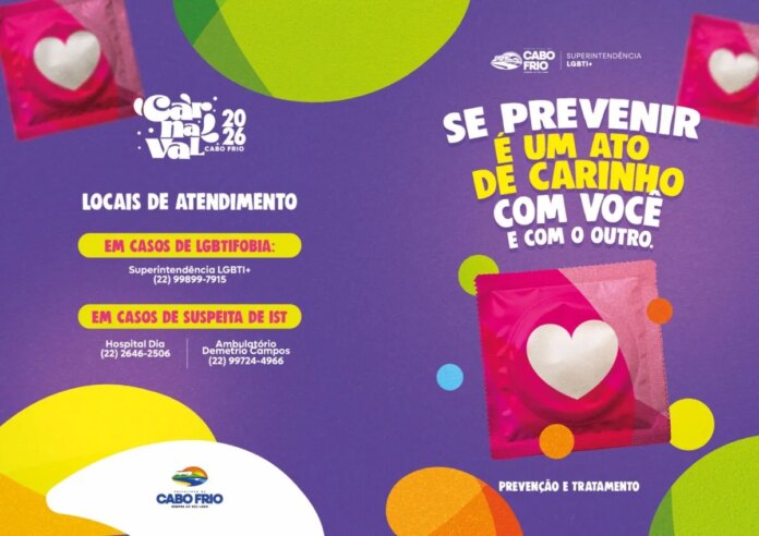 Prefeitura de Cabo Frio realiza atividade educativa sobre prevenção a Infecções Sexualmente Transmissíveis (ISTs)
