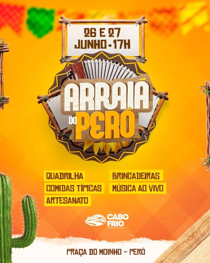 Arraiás da Praça da Bandeira e do Peró celebram as tradições das festas juninas neste fim de semana em Cabo Frio