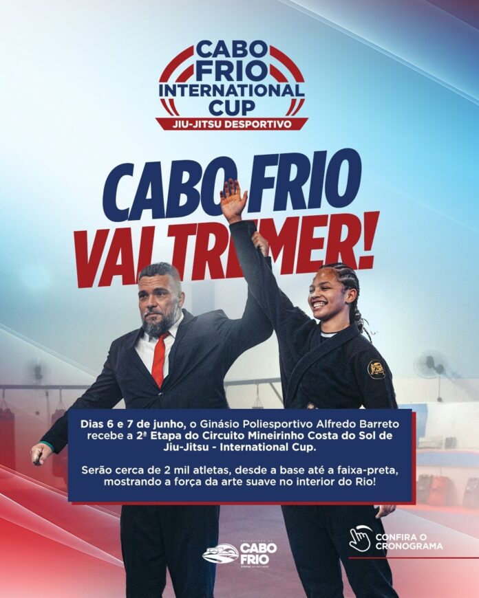 Cabo Frio recebe 2ª etapa do Circuito Mineirinho Costa do Sol de Jiu-Jitsu - International Cup