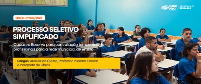 Educação divulga classificação e prazo de recurso para candidatos do 8º lote do Processo Seletivo