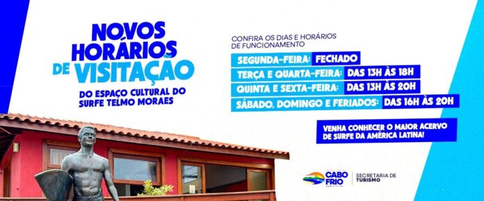 Espaço Cultural do Surfe de Cabo Frio tem novos horários para visitação; confira
