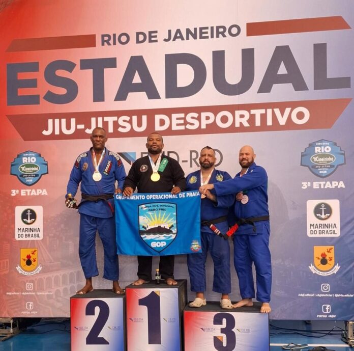 Guarda Civil Municipal de Cabo Frio conquista dois ouros no Campeonato Estadual de Jiu-Jitsu