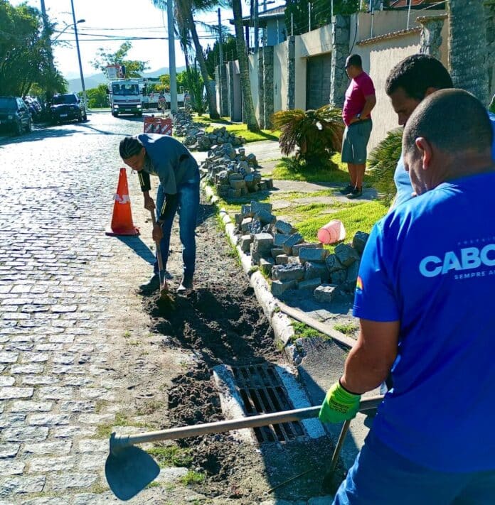 Obras avançam em diferentes bairros de Cabo Frio